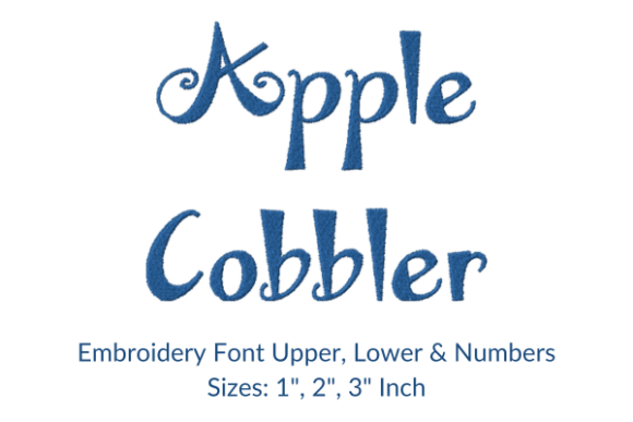 Apple Cobbler Font: Sweet, Handmade Charm for Personalized Gifts
