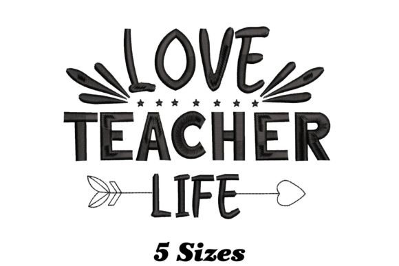 Love Teacher Life: A Whimsical Embroidery Gem for Meaningful Gifts