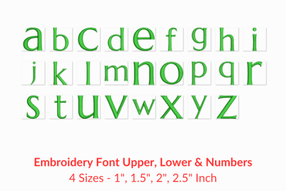 Marcellus Fonts Embroidery Design