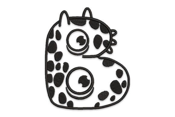 Monster Alphabet Letter B: A Whimsical Holiday Embroidery Pick
