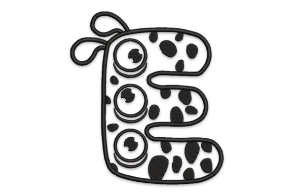 Monster Alphabet Letter E