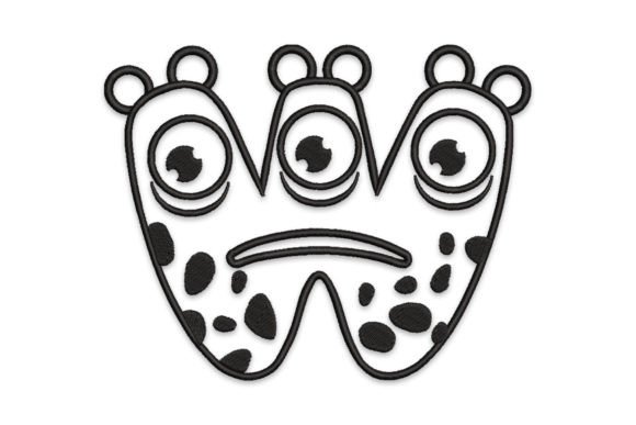 Monster Alphabet Letter W
