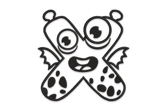 Monster Alphabet Letter X: A Playful Seasonal Stitch