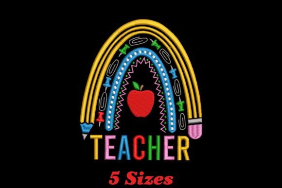 Rainbow Teacher: A Boutique Sweatshirt Embroidery Review