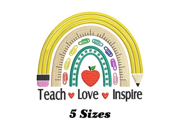 Teach Love Inspire Rainbow Teacher
