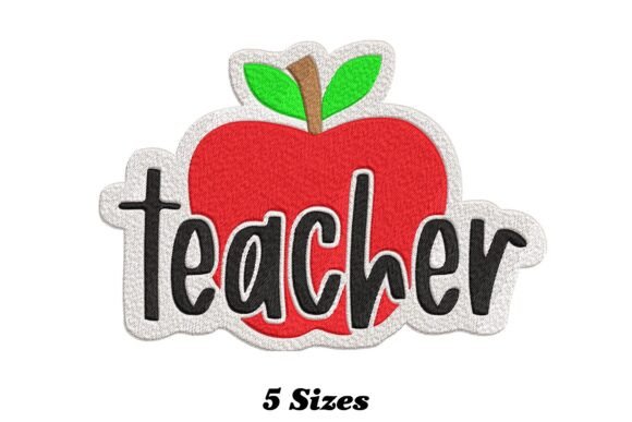 Teacher Apple: A Craft Fair-Ready Embroidery Design