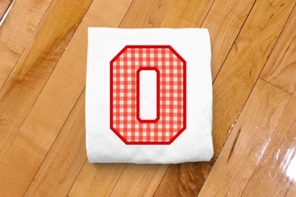 Varsity Number 0 Applique